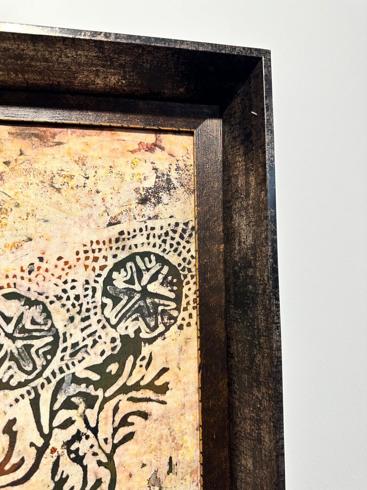 Wax Batik Artwork - Close-up